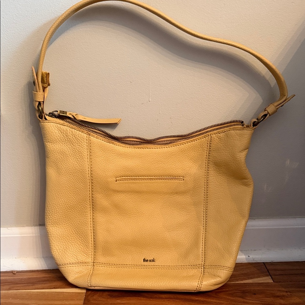 The Sak Mustard Leather Shoulder Bag